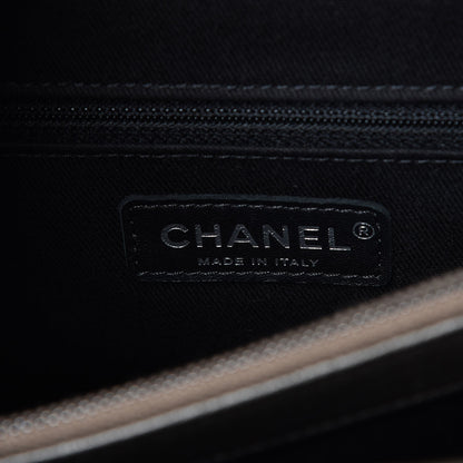 Chanel Metallic Goatskin Quilted Large City Rock Shopping Bag Silver 6 of 7
