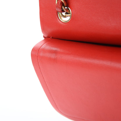Chanel Lambskin Quilted Jumbo Double Flap Red 12 of 12