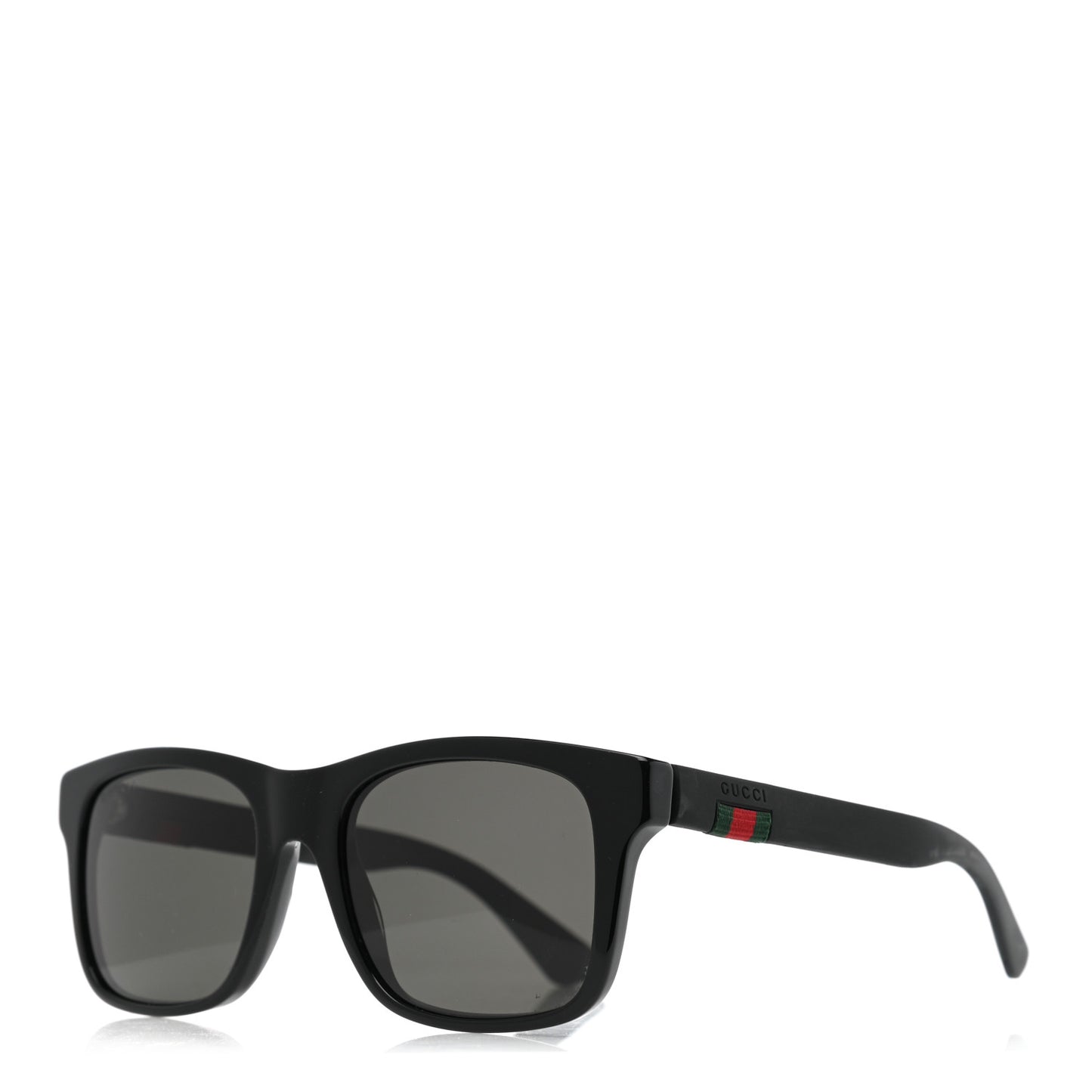 Polarized Square Frame Web Sunglasses GG0008S Black