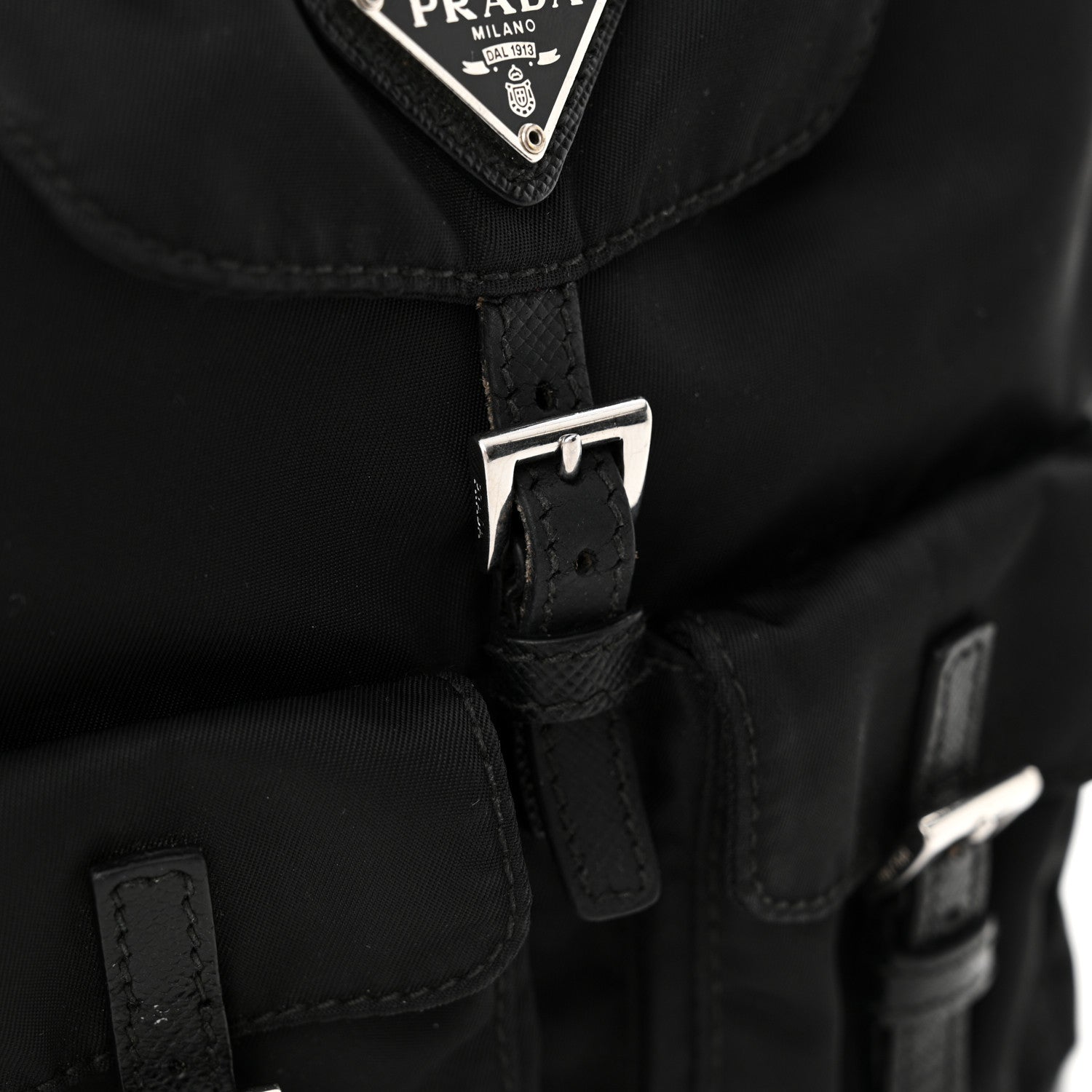 Prada Nylon Vela Mini Crossbody Backpack Black 13 of 17