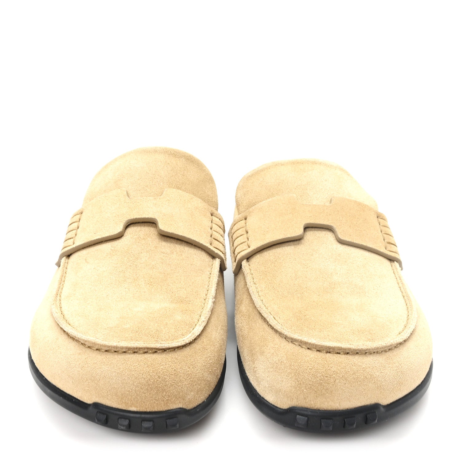 Hermes Suede Calfskin Womens Mix Mules 40 Beige Albatre 3 of 10