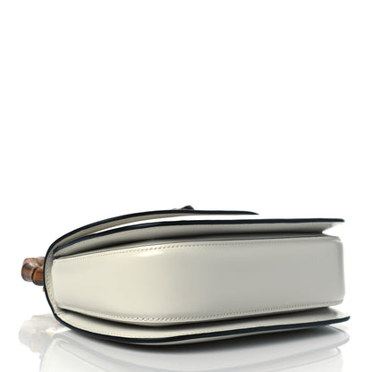 Gucci Boarded Dyana Lux Calfskin Web Small Bamboo 1947 Top Handle Bag Mystic White 4 of 10