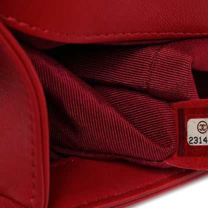 Chanel Lambskin Quilted Medium Boy Flap Red 7 of 10