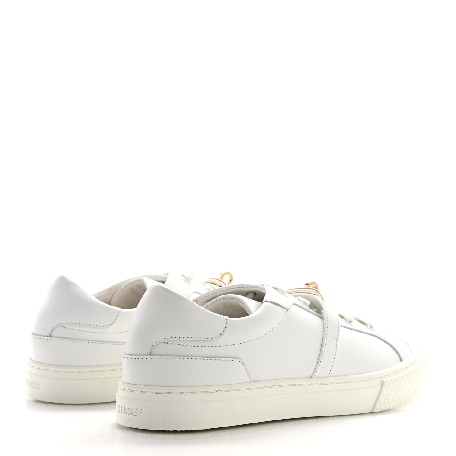 Hermes Calfskin Day Sneakers 38 White 4 of 9