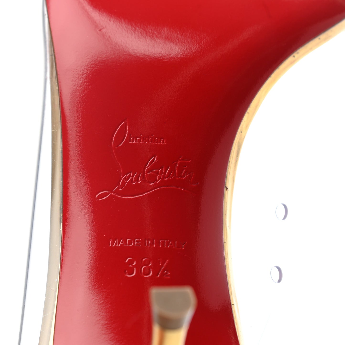 PVC Specchio Collaclou 55 Pumps 38.5 Gold