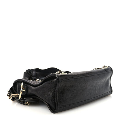 Balenciaga Chevre Gold Metallic Edge Hardware Mini City Black 5 of 11