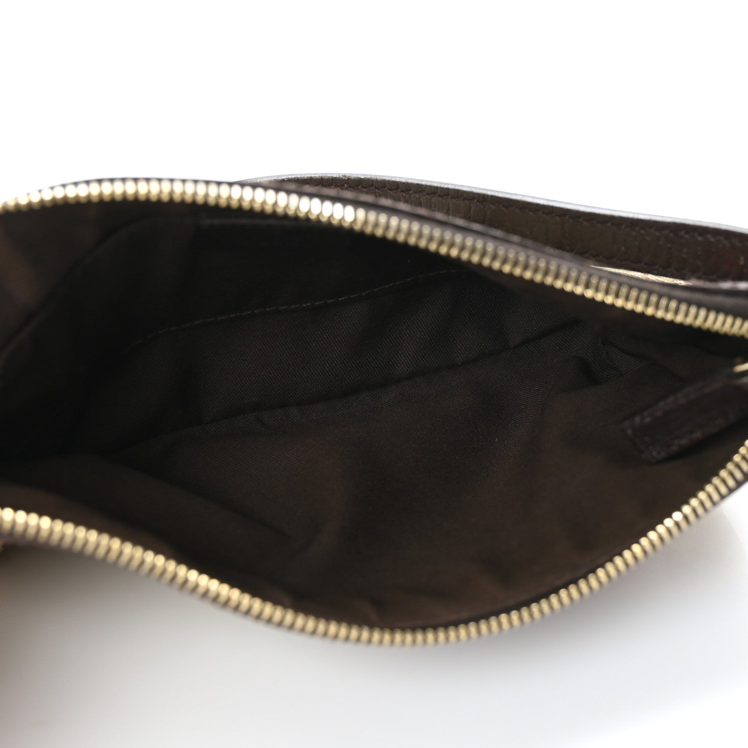 Gucci Monogram Web Pochette Dark Brown 5 of 9