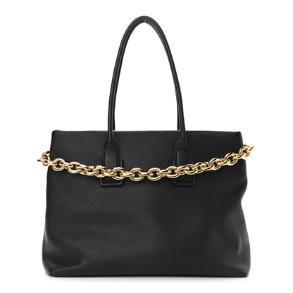 Bottega Veneta Grained Calfskin Saint Germain Tote Black 1 of 9