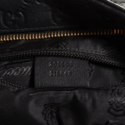 Gucci Guccissima Medium Flat Messenger Bag Black 8 of 8