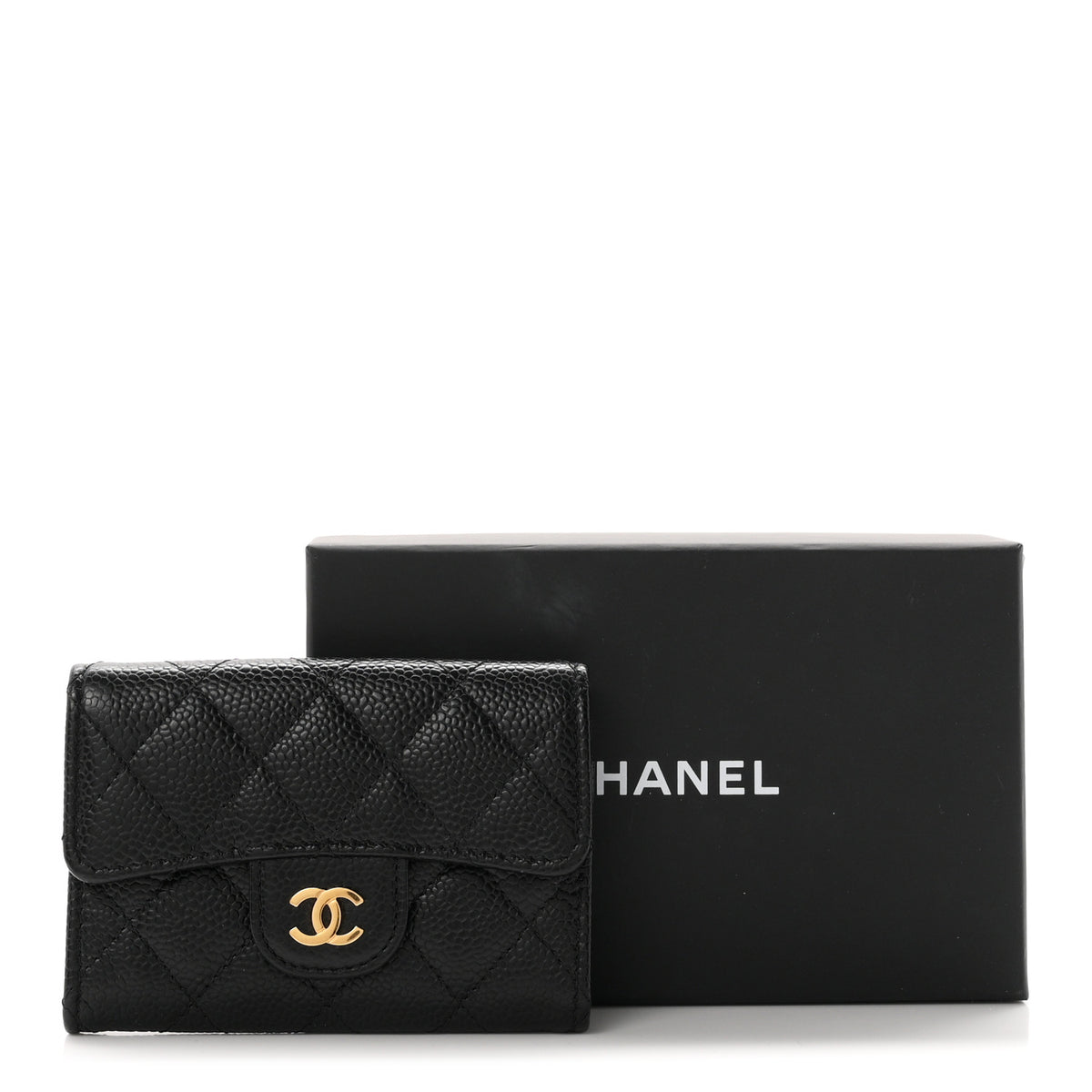 Chanel Caviar Quilted Flap Card Holder Black 9 of 9