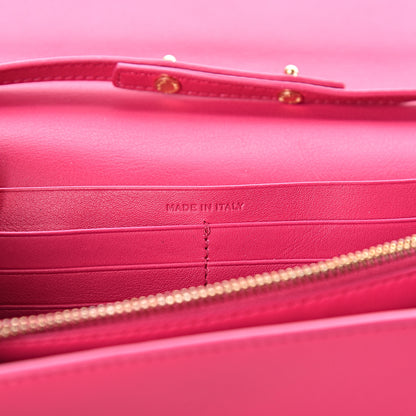 Saint Laurent Calfskin Classic Y Ligne Chain Wallet Bubblegum 6 of 10