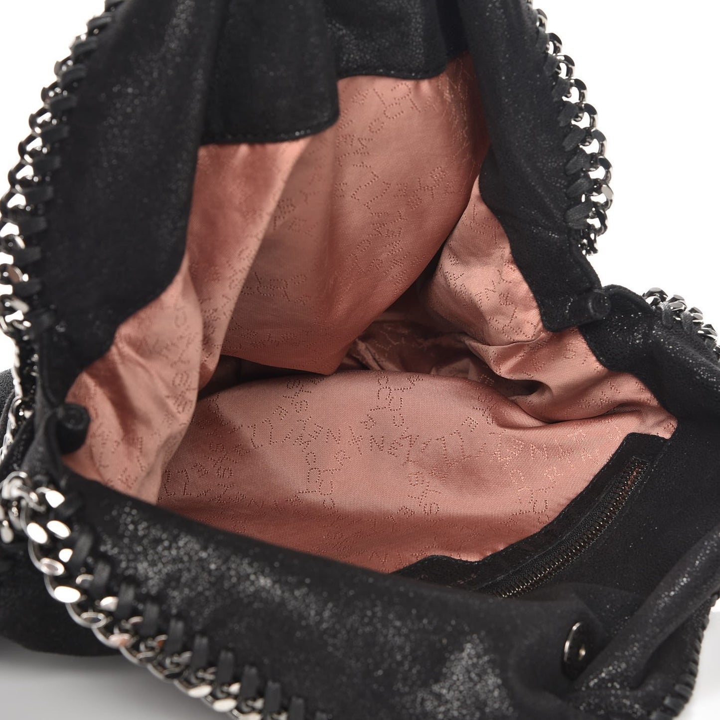 Shaggy Deer Falabella Fold Over Tote Black