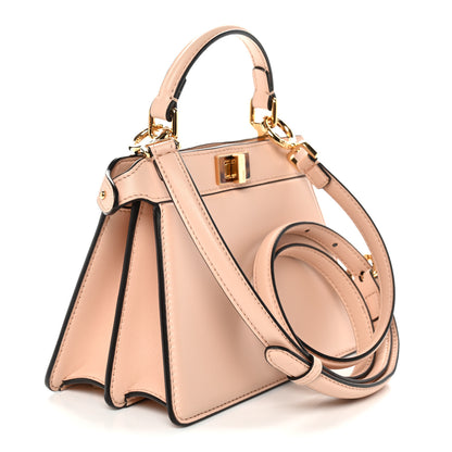 Fendi Shiny Nappa Plexiglass Petite Peekaboo I SEE U Satchel Light Rose 3 of 11