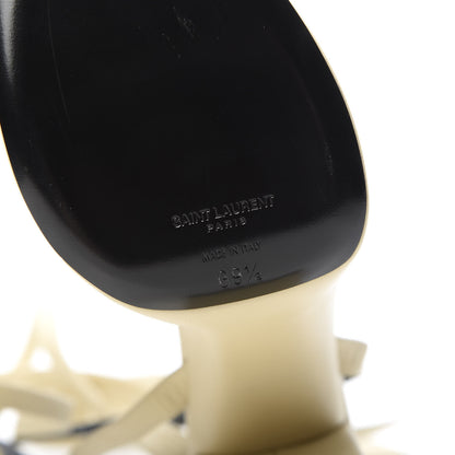 Saint Laurent Vendome Nappa Bianca 85 Platform Sandals 39.5 Light Cream 6 of 9