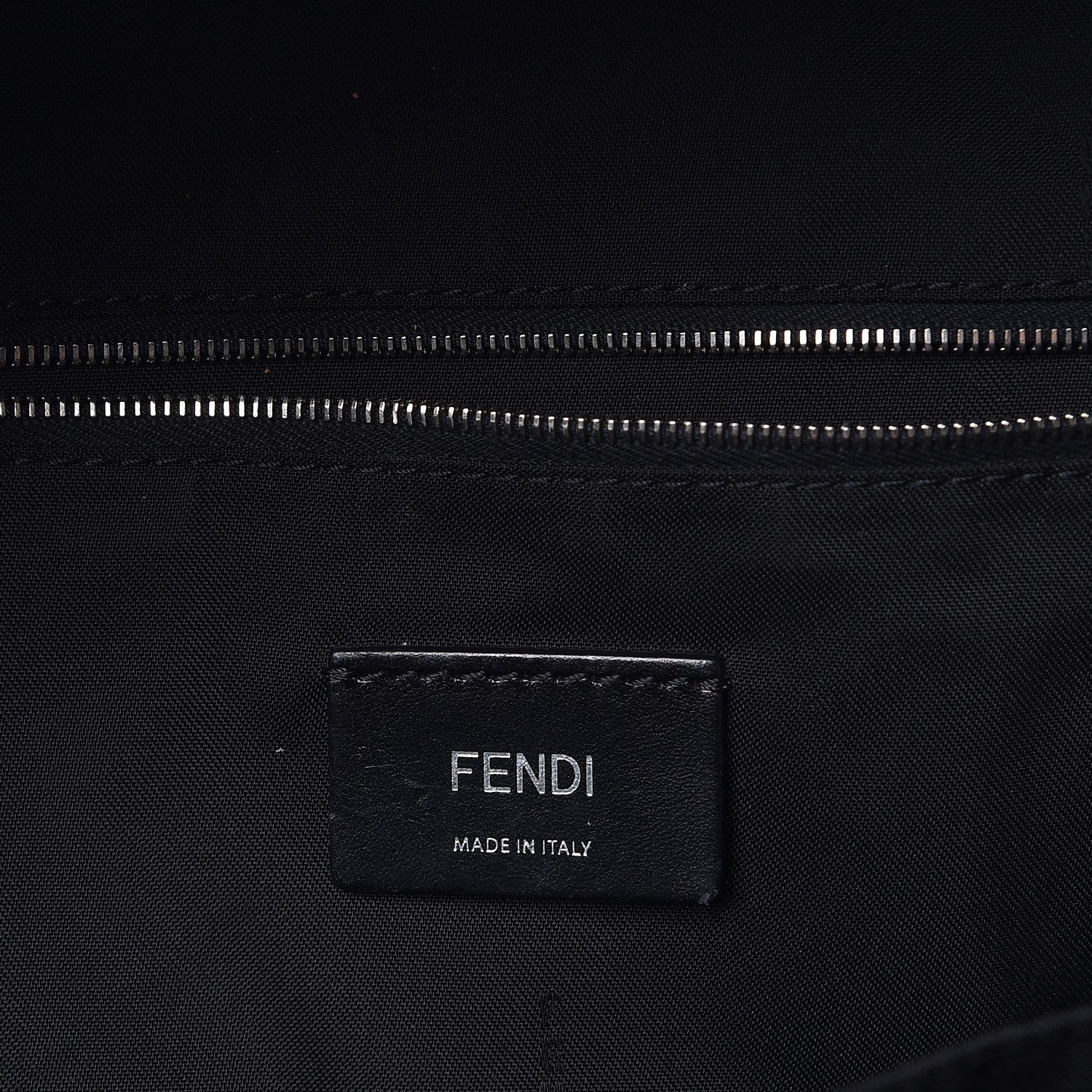 Fendi Nylon Vitello Liberty Face No Words Backpack Black 6 of 16