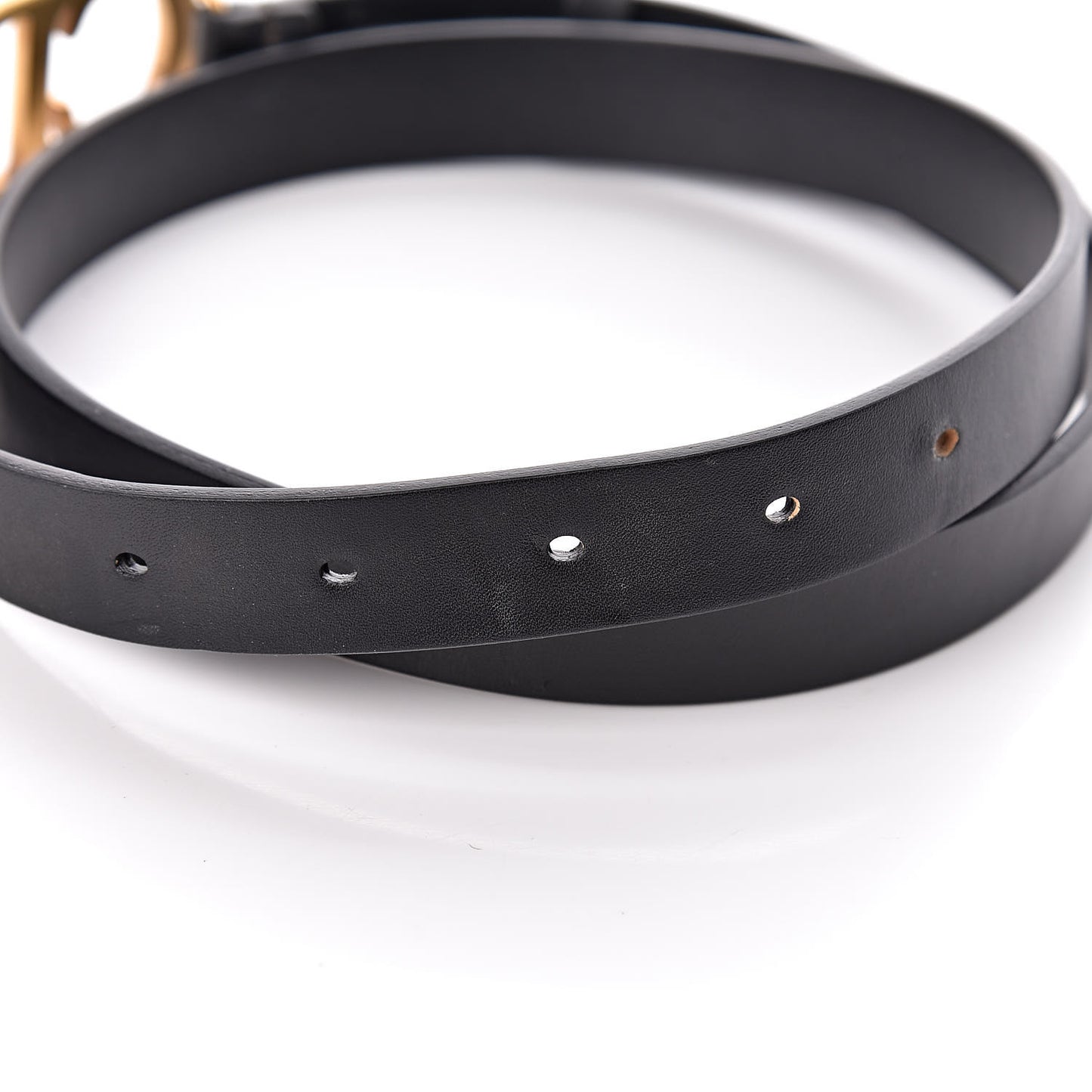 Calfskin Saddle Belt 75 Black