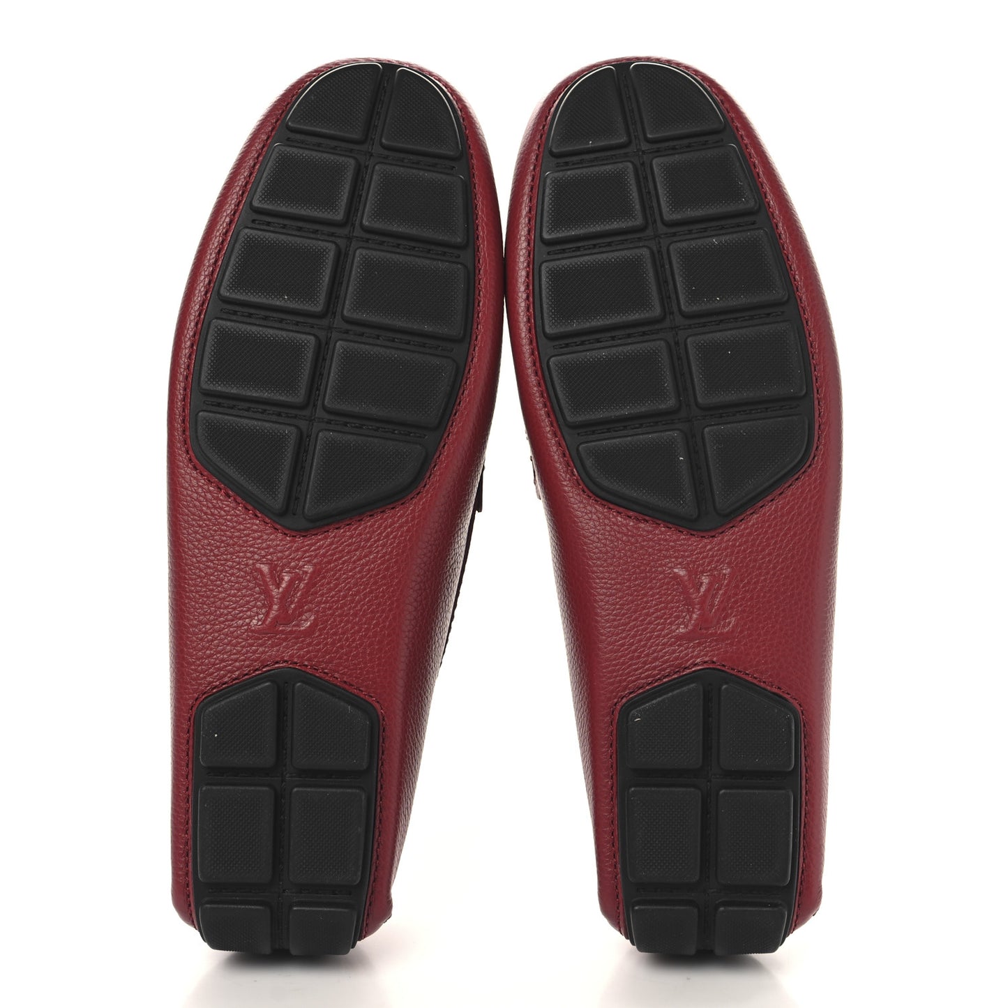 Calfskin Racetrack Moccasin Loafers 10 Rouge