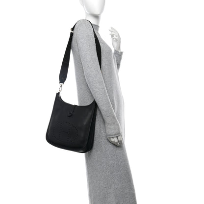 Hermes Taurillon Clemence Evelyne III PM Black 2 of 10