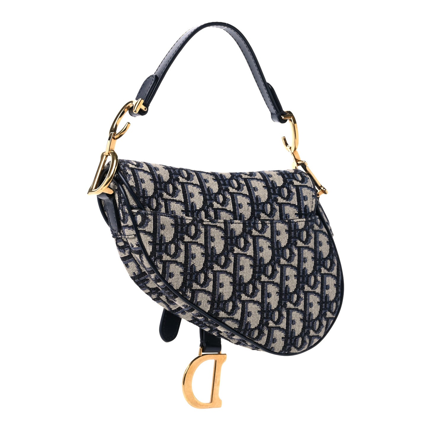 Oblique Mini Saddle Bag Blue
