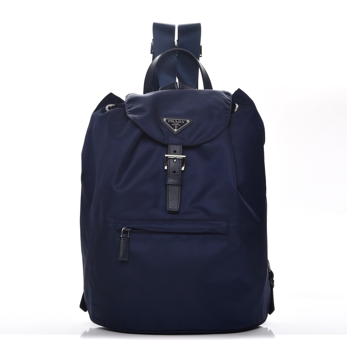 Nylon Vela Saffiano Medium Cinch Backpack Baltico