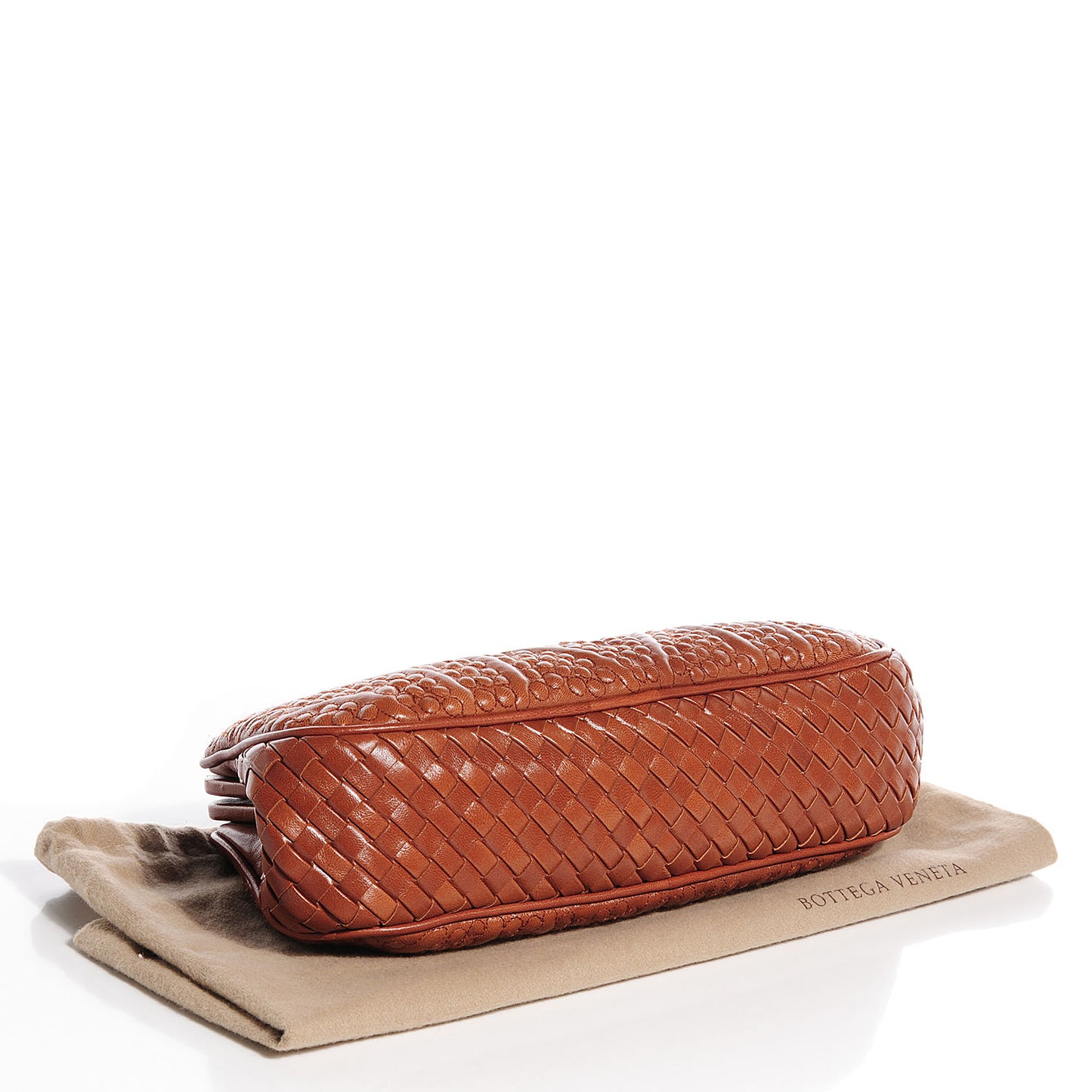 Leather San Marco Knot Clutch Tea