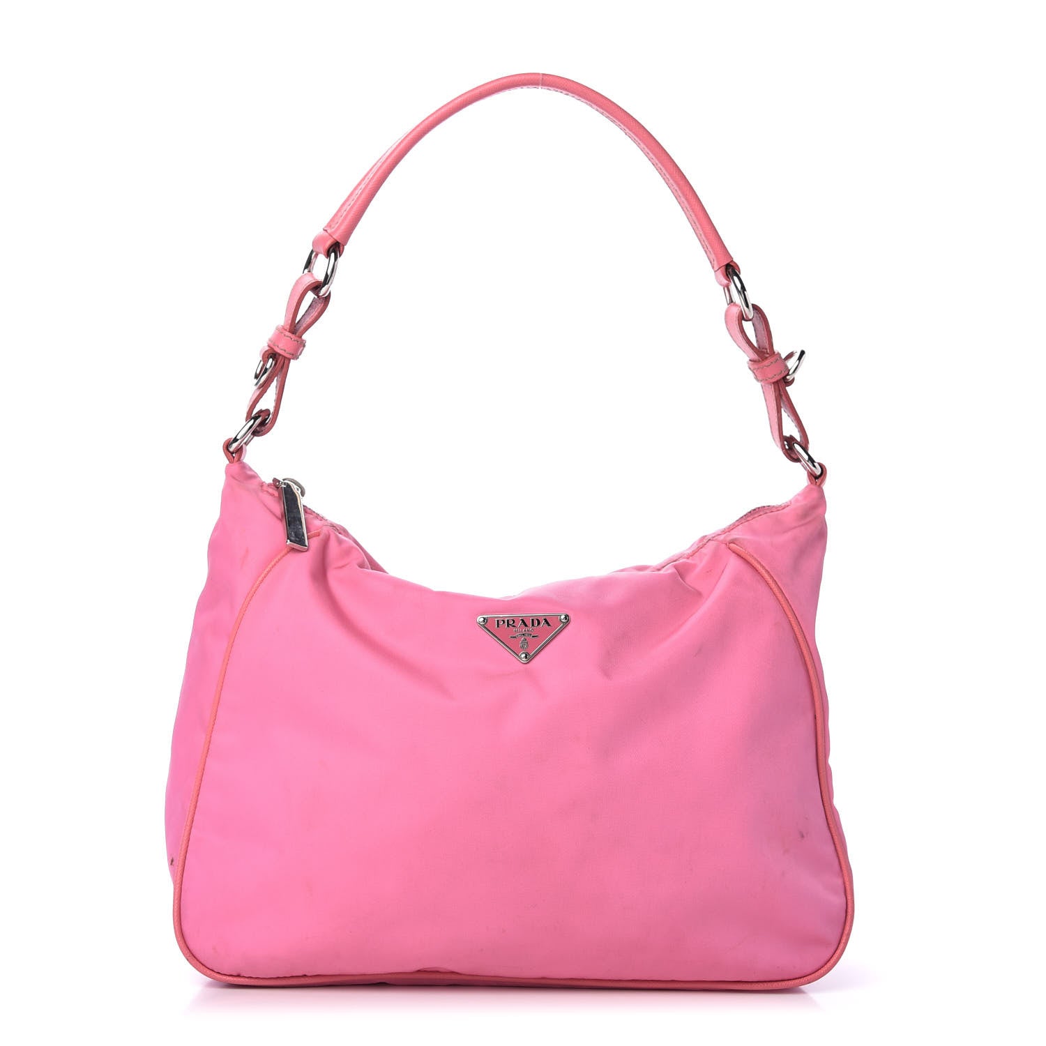 Prada Tessuto Nylon Shoulder Bag Begonia 1 of 11