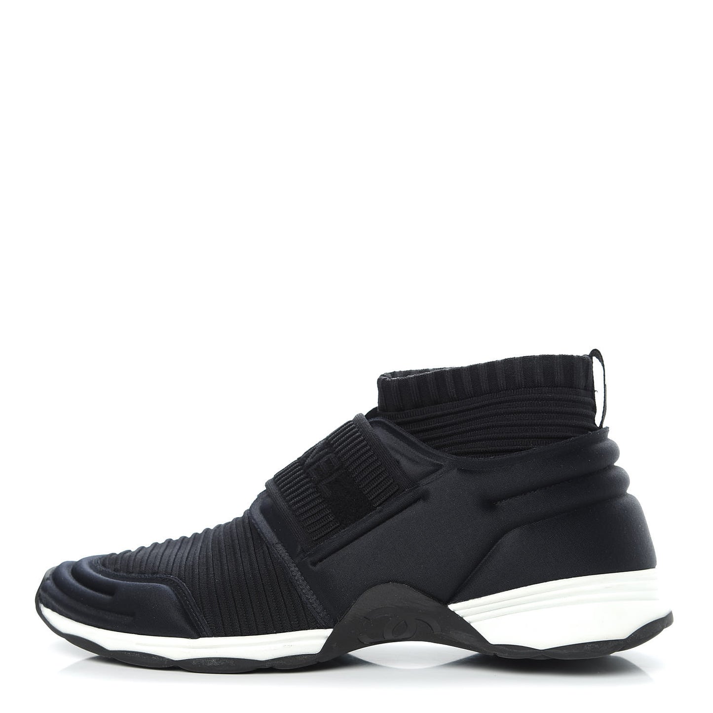 Stretch Fabric CC Sneakers 40 Black