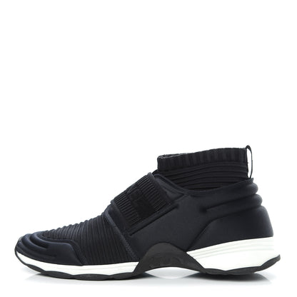 Chanel Stretch Fabric CC Sneakers 40 Black 1 of 10
