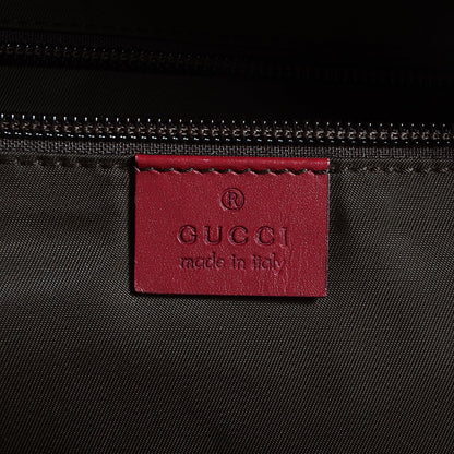 Gucci GG Monogram Web Medium Collapsable Carry On Duffle Beige Red 6 of 8