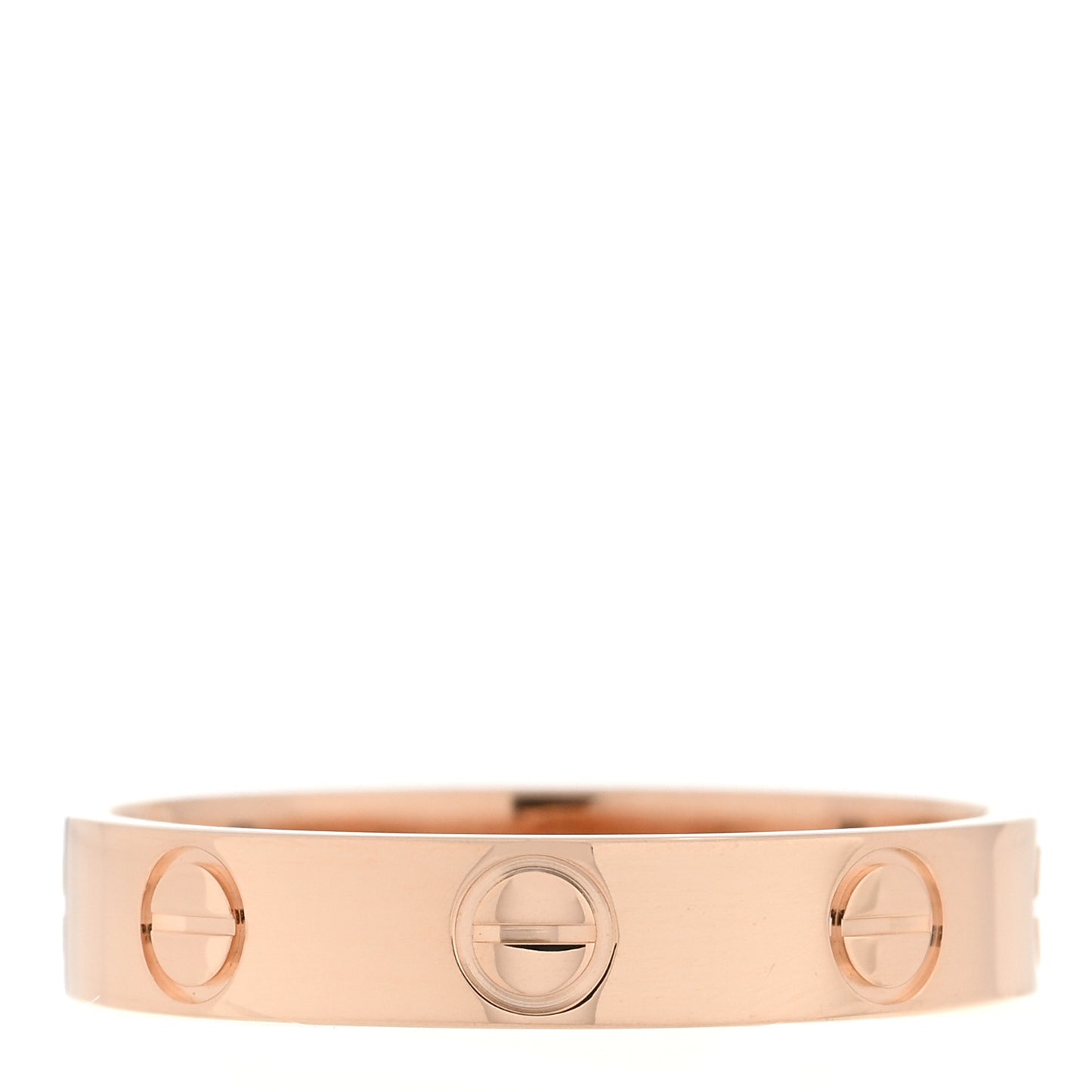 18K Pink Gold 3.5mm LOVE Wedding Band Ring 51 5.75
