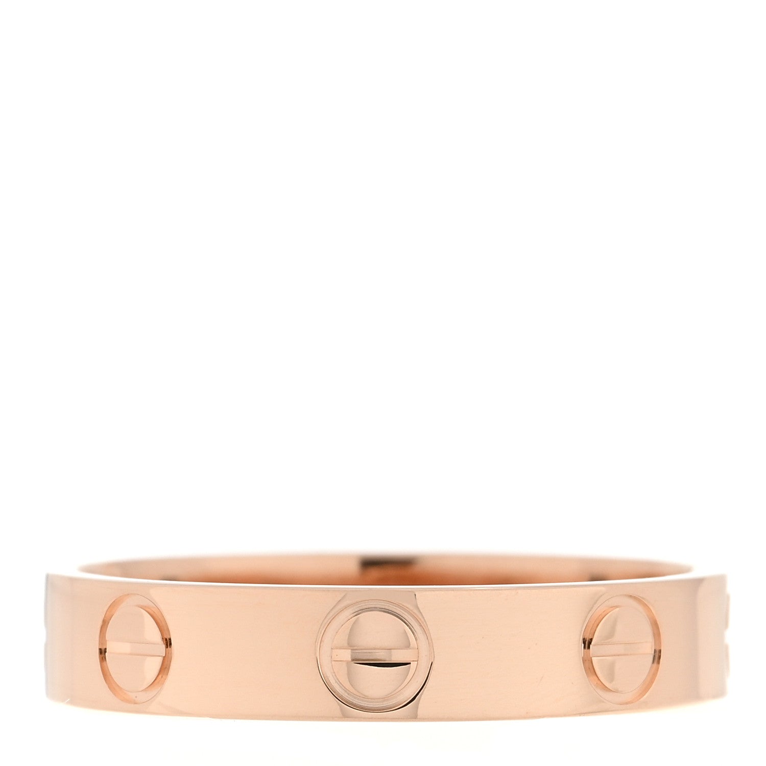 Cartier 18K Pink Gold 3.5mm LOVE Wedding Band Ring 51 5.75 3 of 4