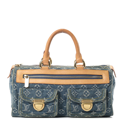 Louis Vuitton Monogram Denim Neo Speedy Blue 1 of 14