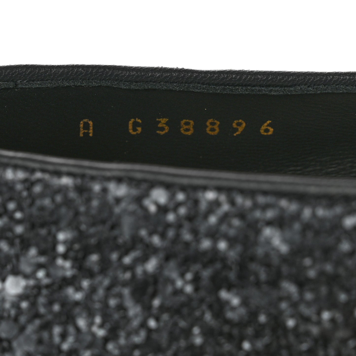 Glitter Grosgrain Cap Toe Mary Jane Flats 36.5 Gray