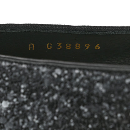 Chanel Glitter Grosgrain Cap Toe Mary Jane Flats 36.5 Gray 6 of 8