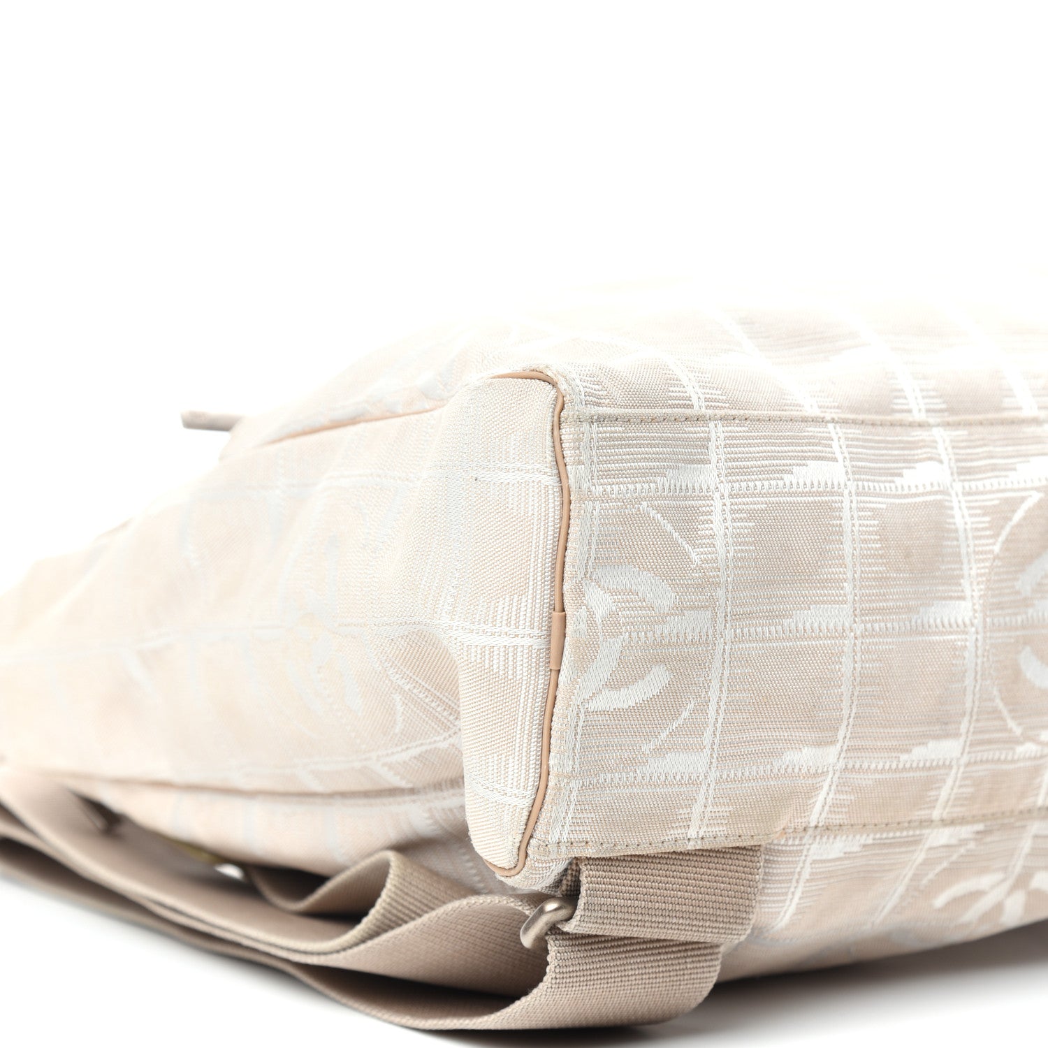 Chanel Nylon Travel Backpack Beige 8 of 10