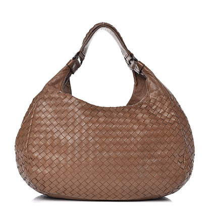 Bottega Veneta Nappa Intrecciato Medium Campana Hobo Noce 1 of 17
