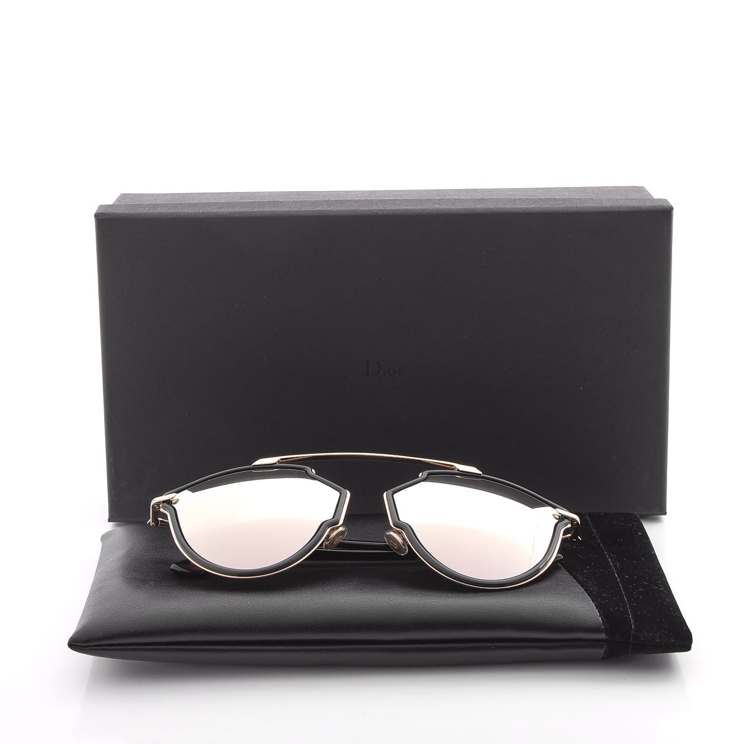 Christian Dior So Real Rise Sunglasses Rose Gold Black 10 of 10