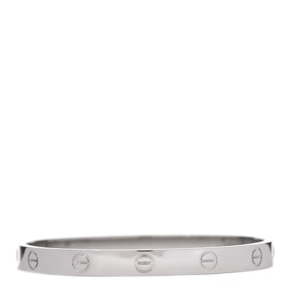 Cartier 18K White Gold LOVE Bracelet 17 3 of 7