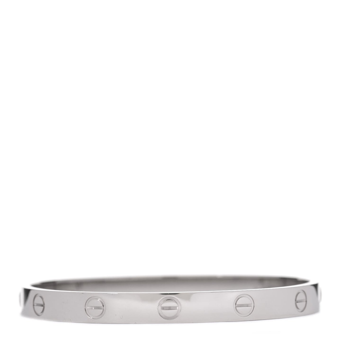 18K White Gold LOVE Bracelet 17