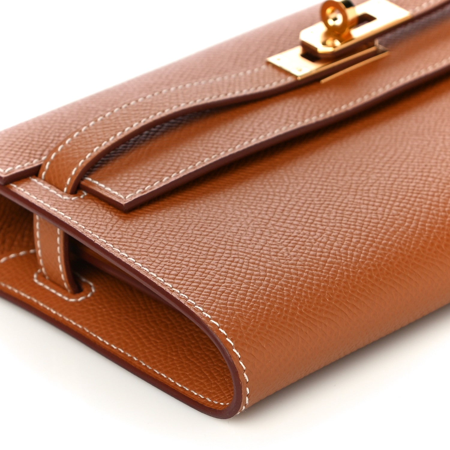 Hermes Epsom Kelly Wallet To Go Gold 8 of 10