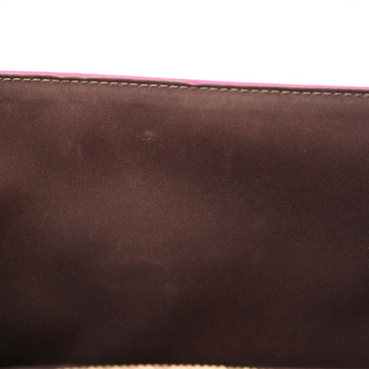 Salvatore Ferragamo Printed Calfskin Vara Bow Chain Flap Crossbody Fuchsia 9 of 13