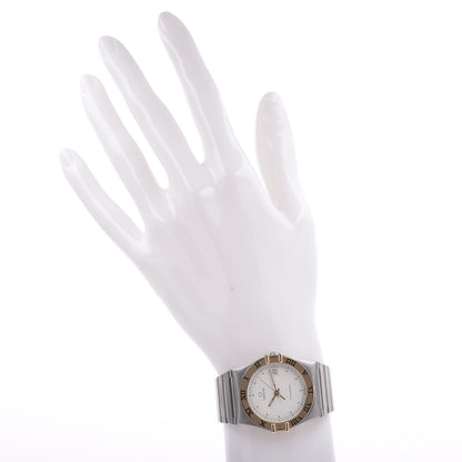 Omega Stainless Steel 18K Yellow Gold 33mm Constellation Quartz Watch White 396.1075 2 of 6
