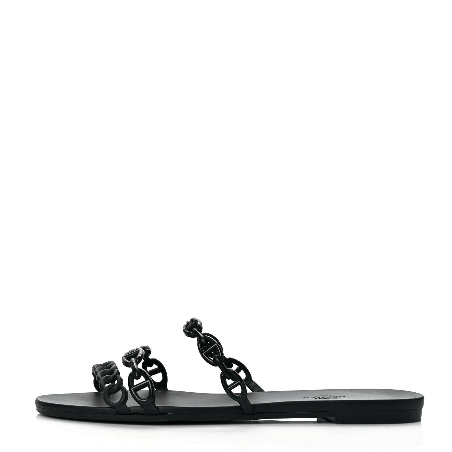Rubber Chaine d'Ancre Rivage Sandals 41 Black
