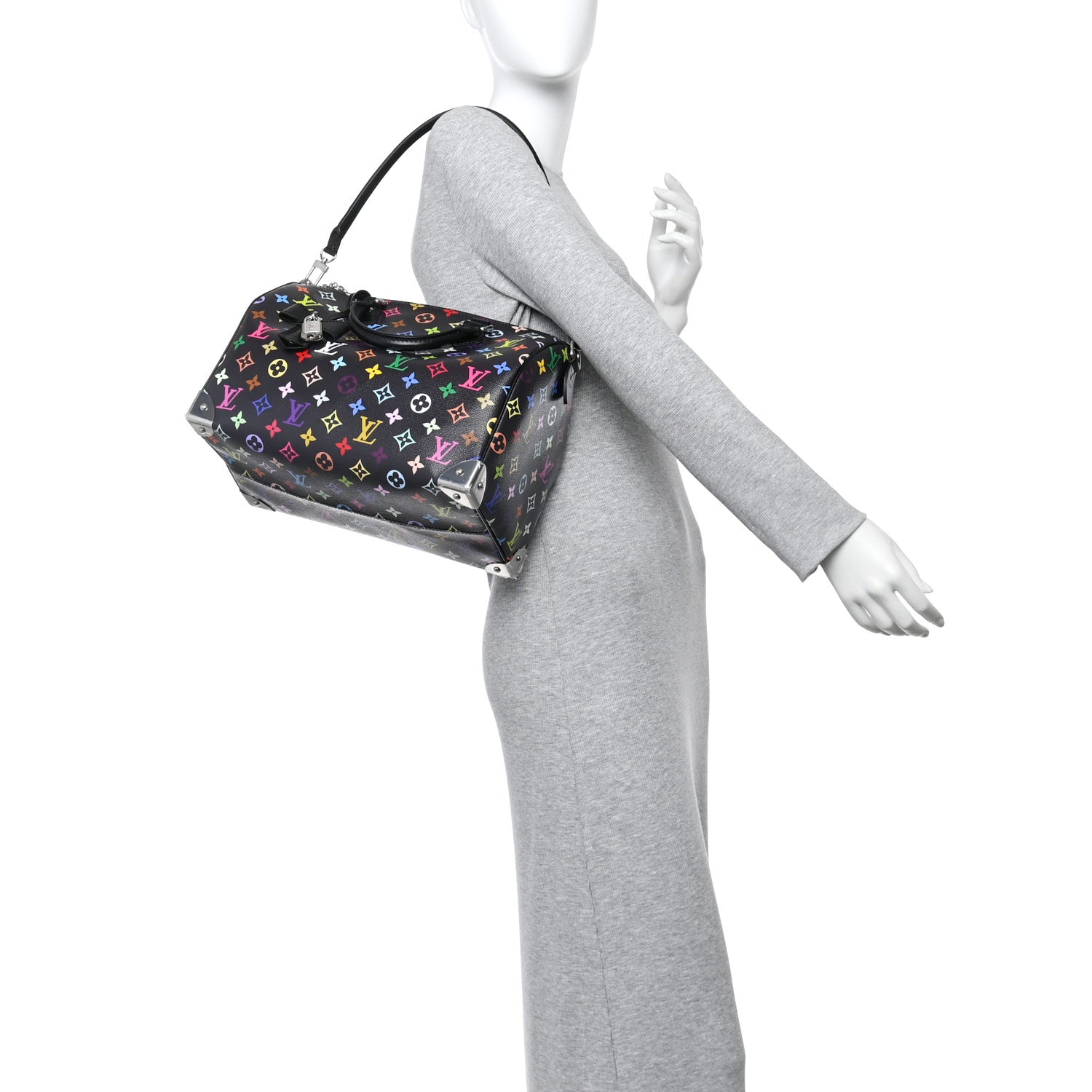 Louis Vuitton LV X TM Monogram Multicolor Speedy Soft 30 Black