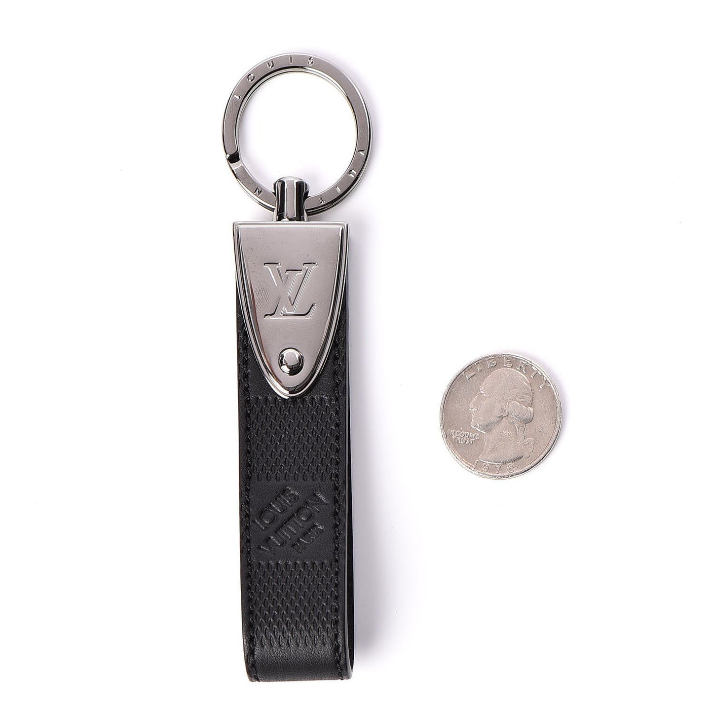 Damier Infini Dragonne LV Key Holder Onyx