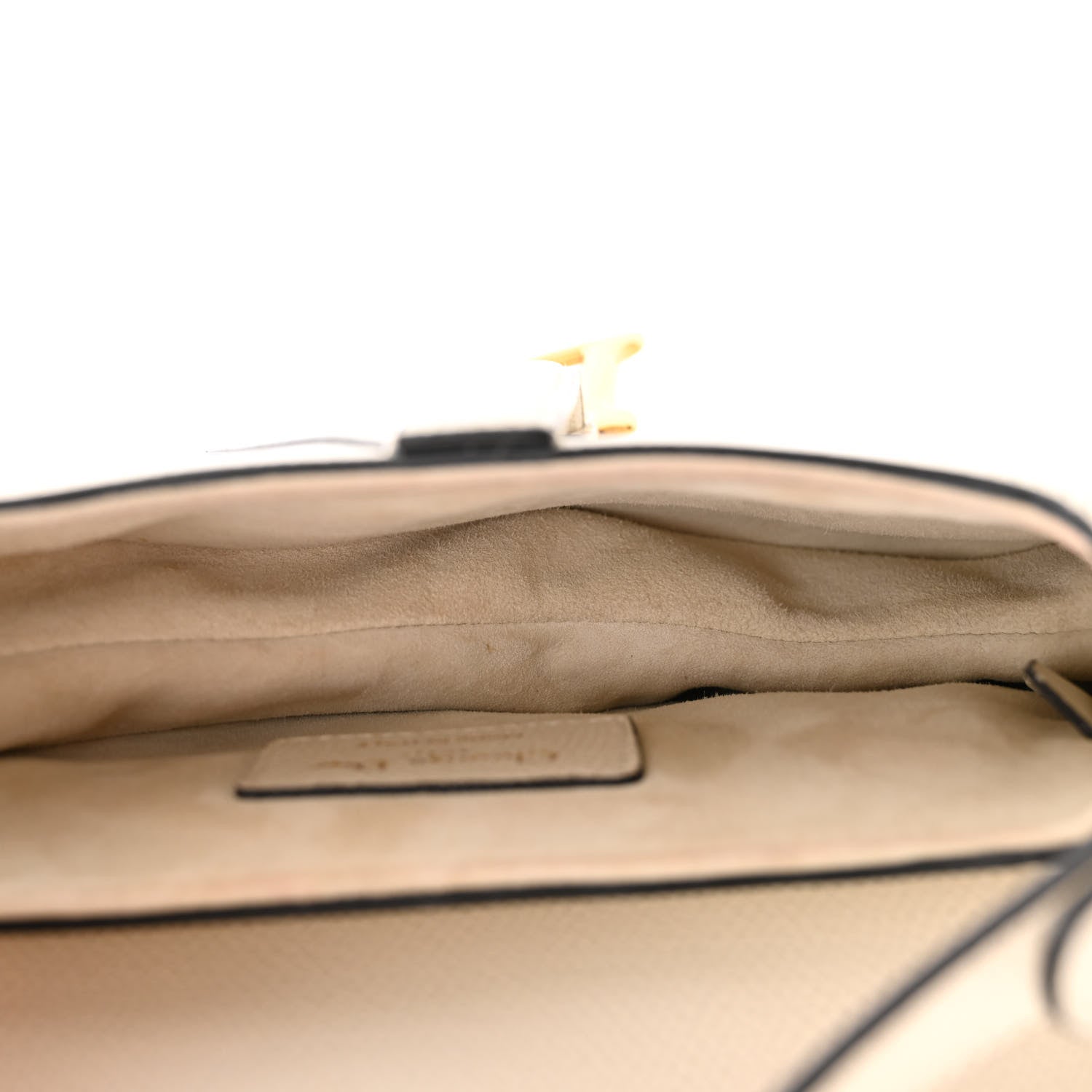 Christian Dior Grained Calfskin Mini Saddle Bag White 5 of 15