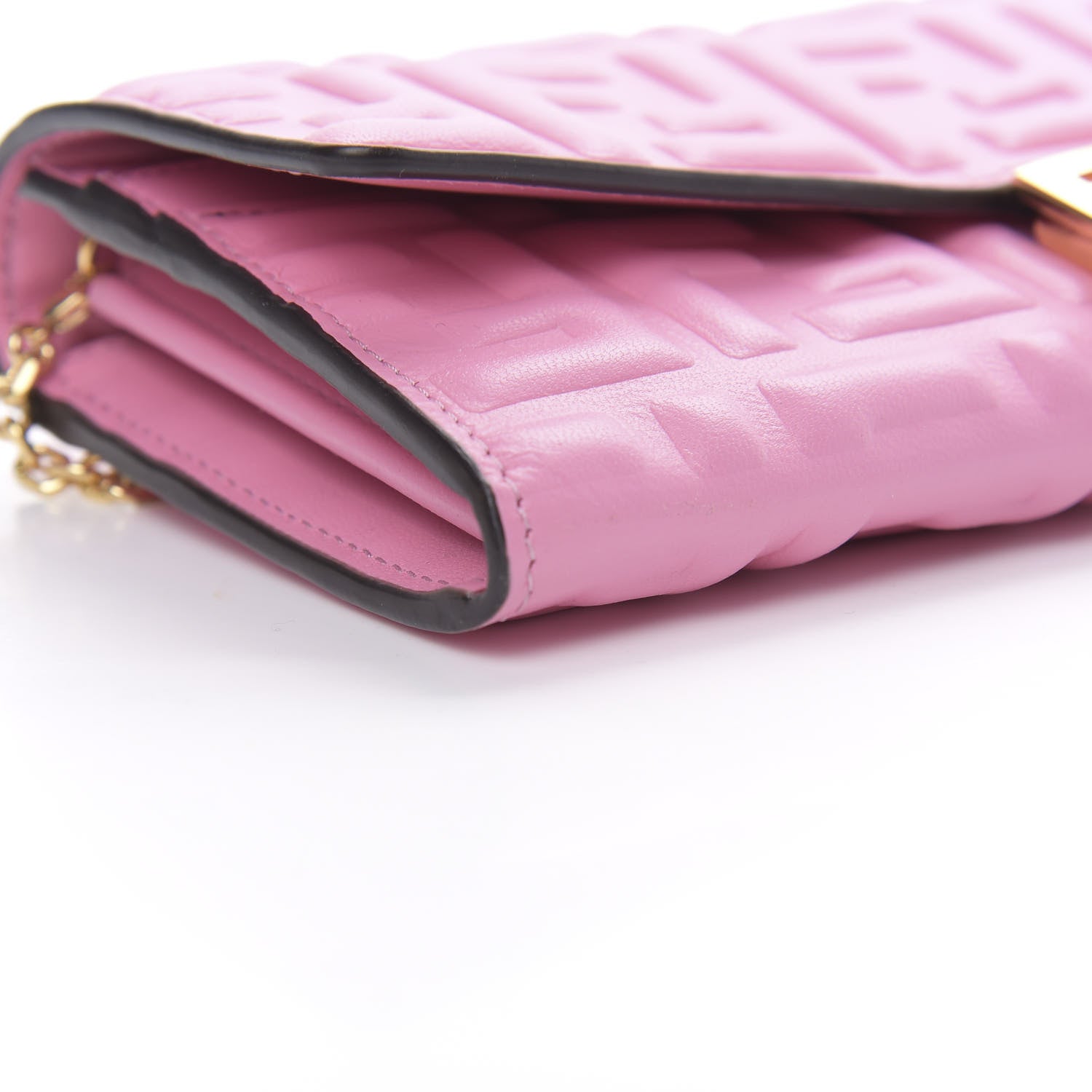 Fendi Nappa Matisse FF Embossed Continental Wallet On Chain Lollypop 10 of 12