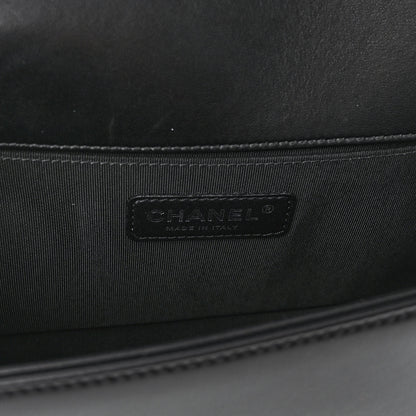 Chanel Lambskin Quilted Medium Boy Flap Black 6 of 10