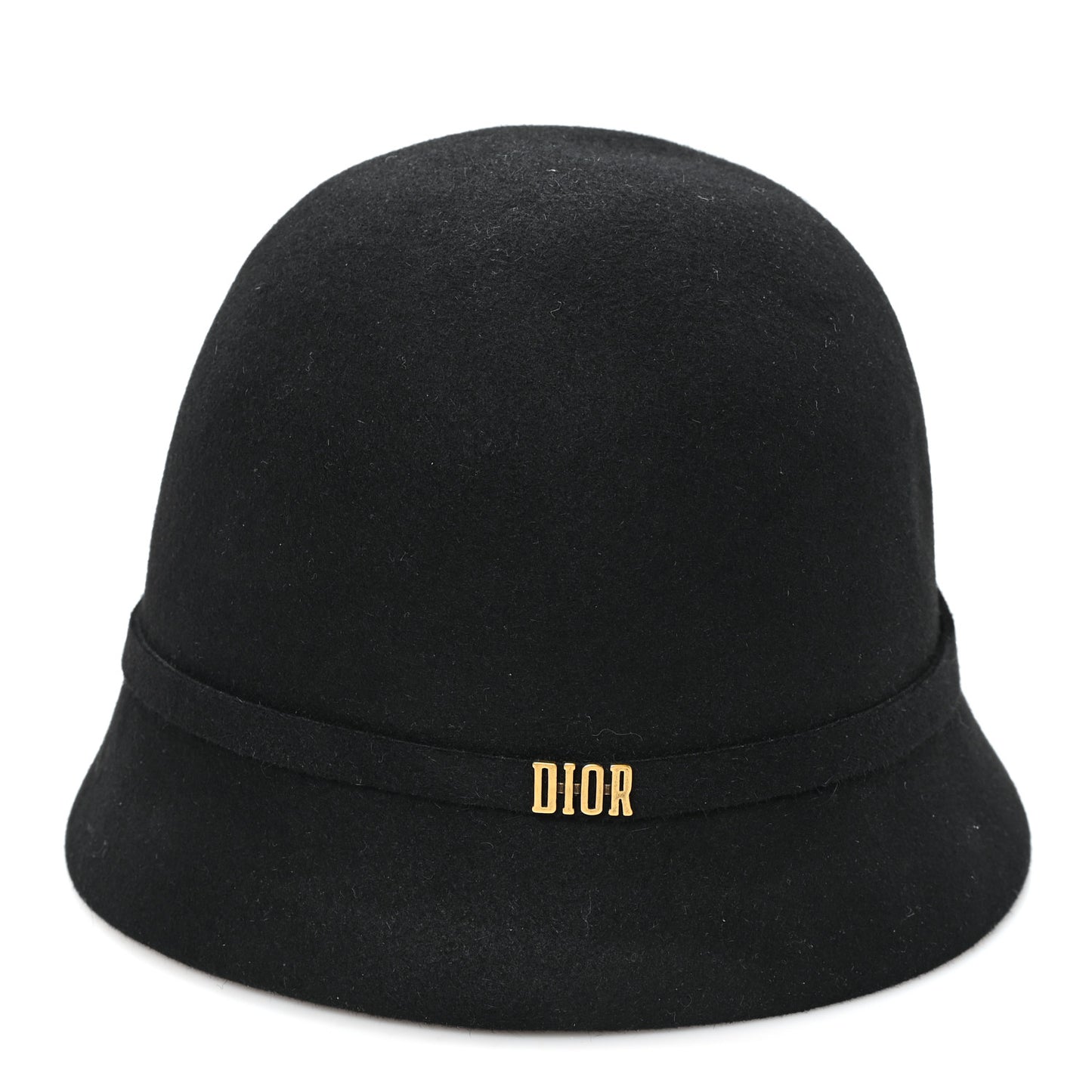 Wool Felt Tulip Hat 57 Black
