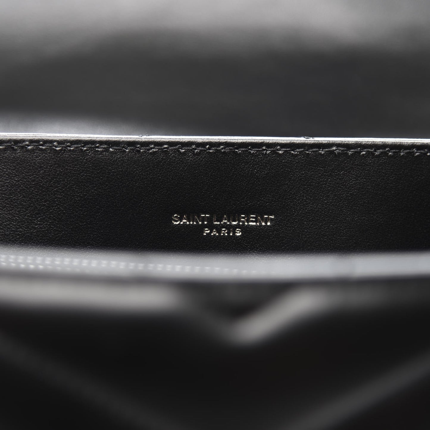 Calfskin Y Quilted Monogram Medium Loulou Chain Satchel Black